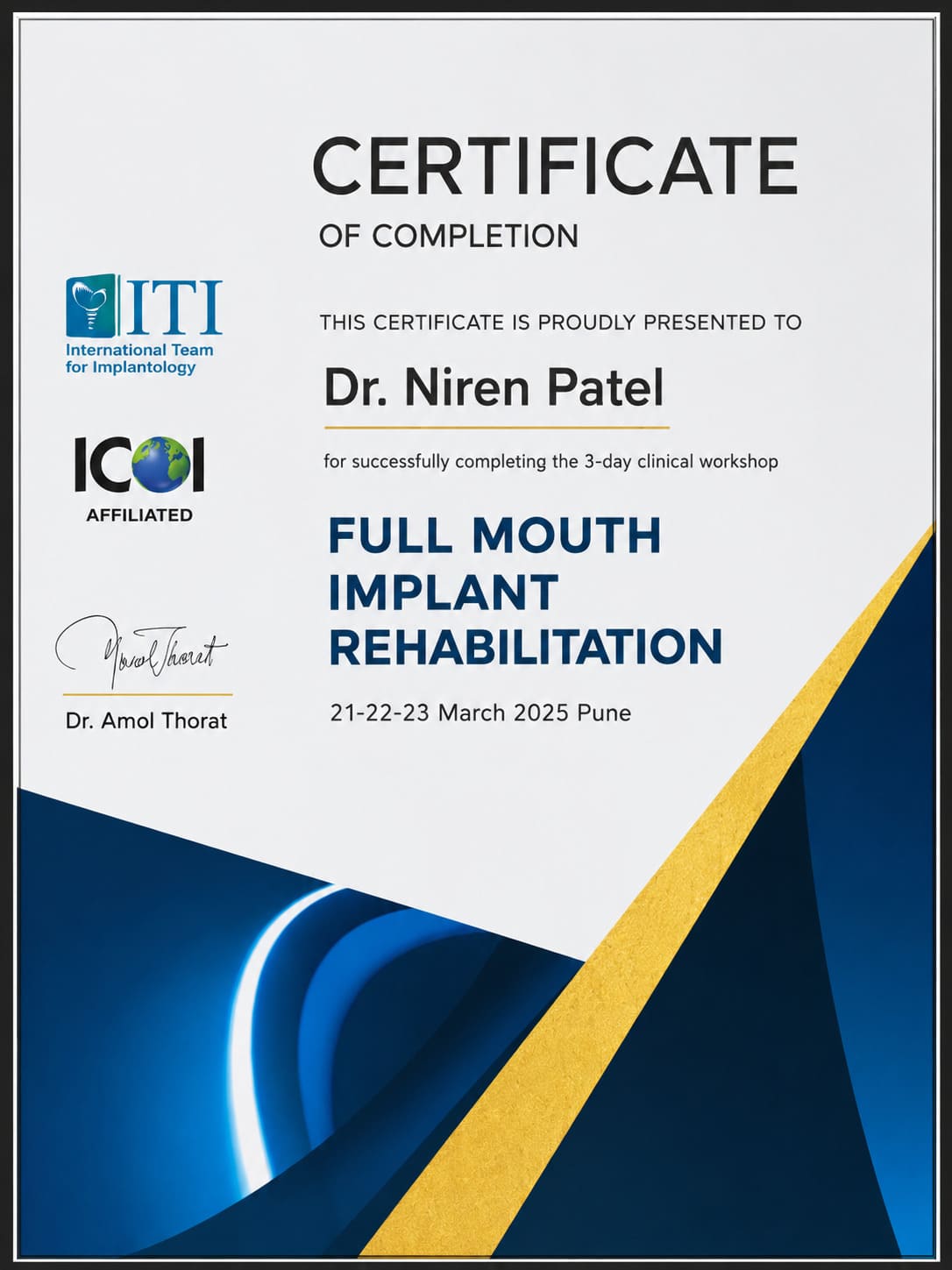 Professional Dental Certificate